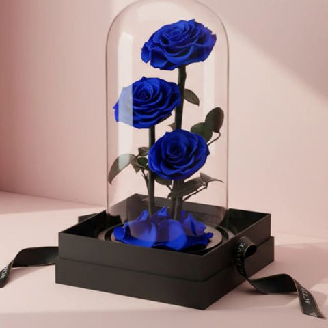 Everlasting Rose (3 Blue)